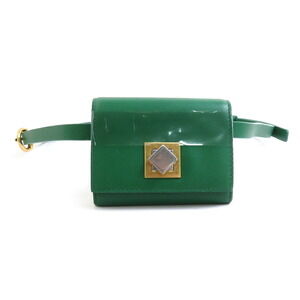 Bottega Veneta waist bag belt pouch coin purse green leather